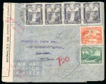 Stamp of British Guiana 1939-44 Censored Mail: Selection of 22 covers