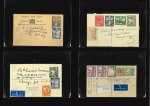 Stamp of British Guiana 1938-1952 George VI Pictorial Issue: Selection of 19 envelopes