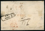 Stamp of United States » Incoming Mail German States - Württemberg. 1853 (Dec 19). Cover from Bopfingen to New York, bearing 1851 1kr, 9kr and two examples of 18kr