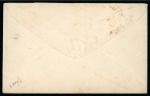 Stamp of United States » Incoming Mail German States - Thurn and Taxis. 1867 (Feb 26). Envelope from Frankfurt to Philadelphia, bearing 1859 30kr, 1866 1kr pair and 9kr type II, 