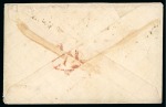 Stamp of United States » Incoming Mail Portugal. 1871 (March 8). Envelope from Lisbon to Philadelphia, 1867 80r pair 