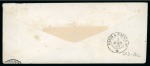 Stamp of United States » Incoming Mail Switzerland. 1860 (April 2). Envelope from Basel to U.S., with Bern Printing 40r (2) and 15r