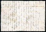 Stamp of United States » Incoming Mail German States - Hanover. 1858 (March 6). Cover front from Emden to Baltimore, with marginal 1856-57 1/15th or 2sgr