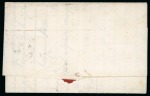 Stamp of United States » Incoming Mail Gibraltar. 1861 (Nov 23). Entire letter to New York, 1855-57 4d pair and 6d