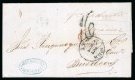 Stamp of United States » Outgoing Mail 1861 (Feb 23). Entire letter from New Orleans to Bordeaux, carried by the "Adriatic" under the Cunard Line