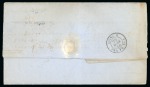 Stamp of United States » Incoming Mail Italy. 1866 (April 21). Entire letter from Messina to New York, bearing pair of DLR 60c