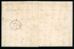 Stamp of Danish West Indies 1869 (Mar 8). Cover from Copenhagen to St. Thomas, Danish West Indies, with 1864-70 3sk, 4sk and strip of three 16sk 