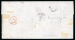 Stamp of Venezuela 1866 (Nov 8). Cover from Caracas to France, with 1864-67 2r St. Thomas-La Guaria-Puerto Cabello private ship letter stamp