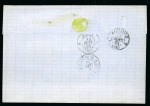 Stamp of Colonies françaises » Martinique 1867 (Dec 24). Cover from St. Pierre to Marseille with 1859-65 Eagle 10c and 40c, underpaying the double rate