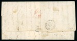 Stamp of Brazil » Incoming Mail Italian States - Sardinia. 1857 (Jan 27). Wrapper from Genoa to Bahia, with 1855-63 20c indigo and 80c ochre orange