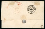 Stamp of Uruguay » Incoming Mail Italian States - Sardinia. 1858 (Aug 3) Wrapper from Genoa to Montevideo, with 1858 80c ochre orange and 1855 20c