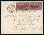 Stamp of United States » U.S. Possessions » Philippines » Military Mail and Stations 1898 (Nov 6). Inbound cover addressed to the USS "Concord"