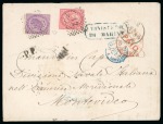 Stamp of Uruguay » Incoming Mail Italy. 1868 Envelope to the Commander in Chief of the Italian Navy Division of South America in Montevideo