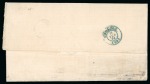 Stamp of Argentina » Incoming Mail Spain. 1874 (Feb 1). Entire from Tarragona to Buenos Aires, with 1874 10c strip of four and 50c paying the 90c rate plus War Tax 1873 5c
