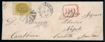Stamp of Brazil 1866 (Apr 23) Envelope from Rio de Janeiro to Casaletto Spartano, Italy, with 1861 430r yellow