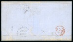 Stamp of Large Lots and Collections 1862-72, Group of six transatlantic covers