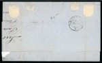 Stamp of Large Lots and Collections 1856-69. Group of 6 covers and 2 fronts sent transatlantic, all with French frankings