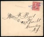 Stamp of United States » U.S. Possessions » Guam 1899-1900, Group of three covers incl. 1899 (Oct 11) envelope with 2c tied by "Agana, isle of Guam" two-line ds