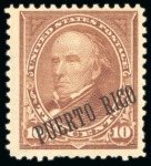 Stamp of United States » U.S. Possessions » Puerto Rico (US) » U.S. Administration - Regular Issues 1900 "Puerto Rico" overprints on 1c, 2c, 5c, 8c and 10c, as well as Postage Due 1c, 2c and 10c from the 1900 Special Printing