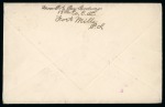 Stamp of United States » U.S. Possessions » Philippines » U.S. Administration - Regular Issues Cover from Cavite to Wisconsin, U.S.A. bearing 1914 2c part booklet pane usage