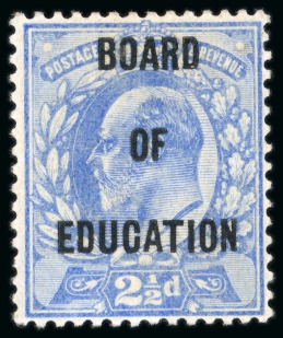 Stamp of Great Britain » Officials Board of Education: 1902 2 1/2d Ultramarine mint original gum