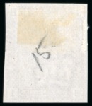 Stamp of Great Britain » 1855-1900 Surface Printed » 1880-81 Provisional Issue and 1881 1d Lilac 1880-81 Provisional Issue 1/2d to 5d set of five imprimaturs, all with large part o.g.