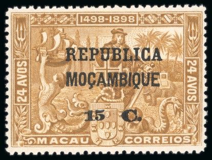 Stamp of Portuguese Colonies » Macao MACAO - MOZAMBIQUE 1898 Vasco da Gama set of MACAO with Mocambique surcharge