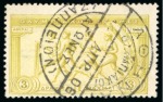Stamp of Olympics » 1906 Athens 1906 Olympics issue selection (69), mostly used, incl. the Olympic "STADION" cancels