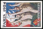 Stamp of Olympics » 1924 Paris » Covers and Cancellations 1924 (Jul 9 & 11) Pair of postcards showing the two Olympic poster designs, both with Olympic frankings and cancels