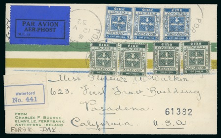 Stamp of Ireland » 1950-Date Commemoratives 1932 (12.5) Eucharistic Congress set in blocks of four