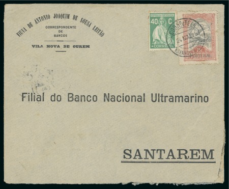 Stamp of Olympics » 1928 Amsterdam » 1928 Olympic Issues of Other Countries PORTUGAL: 1928 (May 24) Commercial envelope with 1928 15c Olympic fund-raising stamp in combination with 40c Ceres