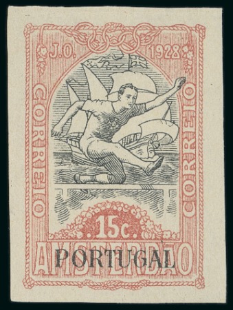 Stamp of Olympics » 1928 Amsterdam » 1928 Olympic Issues of Other Countries Portugal: 1928 Olympic 15c imperf. proof on gummed paper