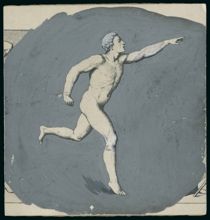 Stamp of Olympics » 1920 Antwerp Essay for the central design of the issued 1920 Olympic 15c