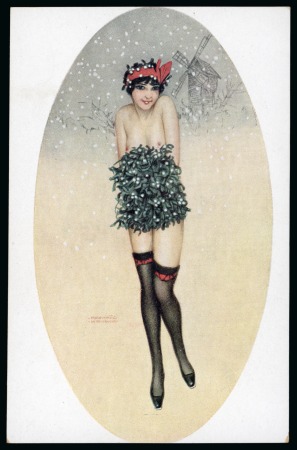 Stamp of Large Lots and Collections » Picture Postcards All World: Group of 200 cards mainly on subject matter incl. art