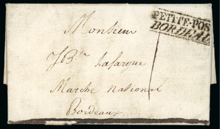 Stamp of Haiti 1803 (May 17). Entire letter from Cap to Bordeaux, carried privately and entering the mails on arrival