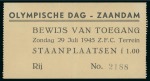 Stamp of Olympics » 1944 Jubilee 1945 & 1947 Netherlands Olympic Committee "Olympic Day" programmes, plus a ticket