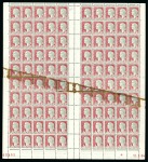 Stamp of France » Émissions à partir de 1900 1960, Feuille de 100 timbres ** Y&T n°1263 Marianne