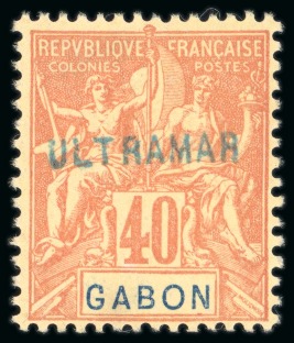 Stamp of Colonies françaises » Gabon 1904-07, Type Groupe Y&T n°26 40 centimes rouge-orange