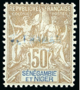 Stamp of Colonies françaises » Sénégambie et Niger 1903, Type Groupe Y&T n°11 50 centimes bistre sur