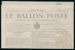 Stamp of France » Guerre de 1870-1871 Jeudi 8 décembre 1870, Le Ballon-Poste n°11, affranchissement