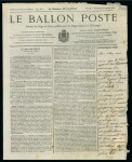 Stamp of France » Guerre de 1870-1871 Dimanche 8 janvier 1871, Le Ballon-Poste n°19, affranchissement