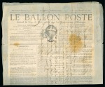 Stamp of France » Guerre de 1870-1871 Dimanche 13 novembre 1870, Le Ballon-Poste n°4, affranchissement
