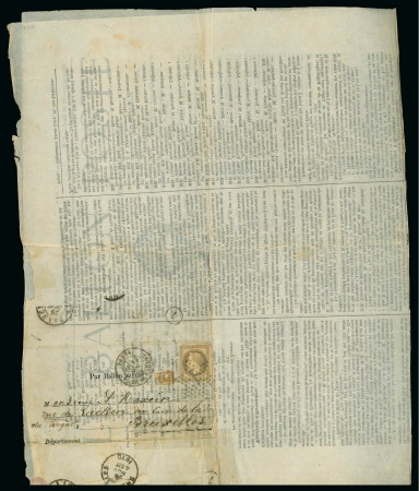 Stamp of France » Guerre de 1870-1871 Jeudi 10 novembre 1870, Le Ballon-Poste n°3, affranchissement