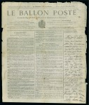 Stamp of France » Guerre de 1870-1871 Jeudi 17 novembre 1870, Le Ballon-Poste n°5, affranchissement