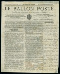 Stamp of France » Guerre de 1870-1871 Dimanche 4 décembre 1870, Le Ballon-Poste n°10, affranchissement