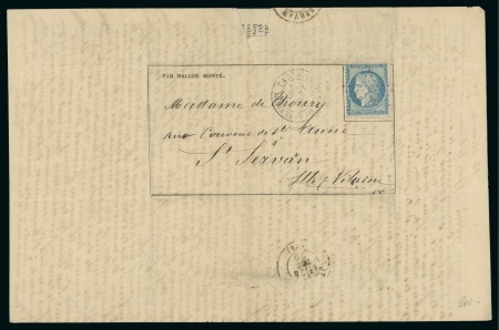 Stamp of France » Guerre de 1870-1871 Samedi 10 décembre 1870, Gazette des Absents n°15,