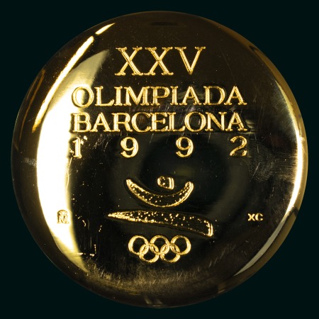 Stamp of Olympics » 1992 Barcelona 1992 Barcelona VIP participation medal, gilt