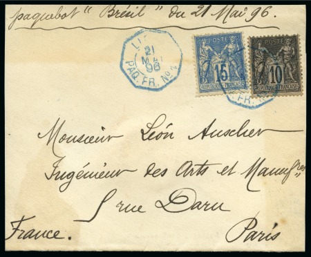 Stamp of France » Collections 1876-1933, Collection de type sage sur lettres avec