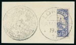 Stamp of Germany » German Colonies » Cameroon 1911 LONGJI Provisional 20Pf bisect on cover and fragment