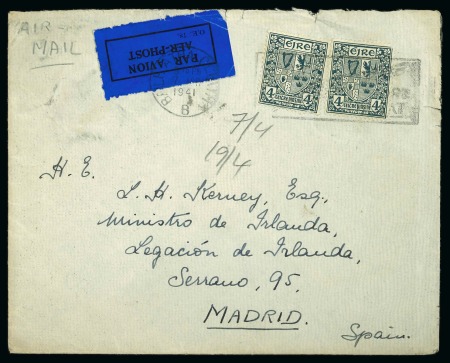 Stamp of Ireland » Airmails 1940-1943 EUROPE: Airmail Services to and from Ireland,
